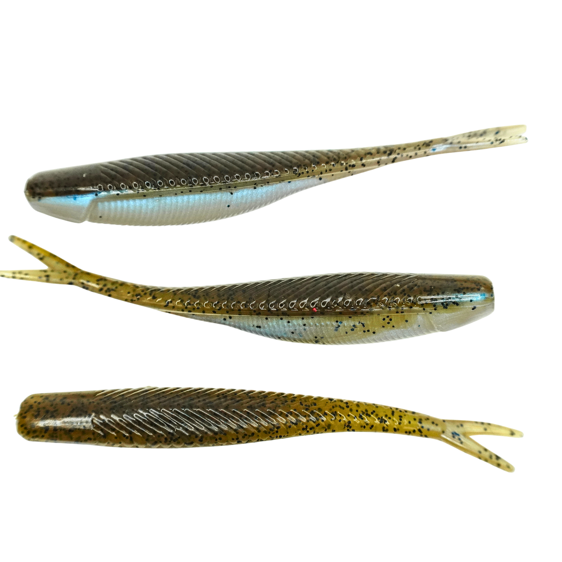 bass shad lures Pop (Sunburst Shad) HikeWadePaddle Custom Baits rigged to reach desired depth 3.5" Sonar Shad Soft Plastic