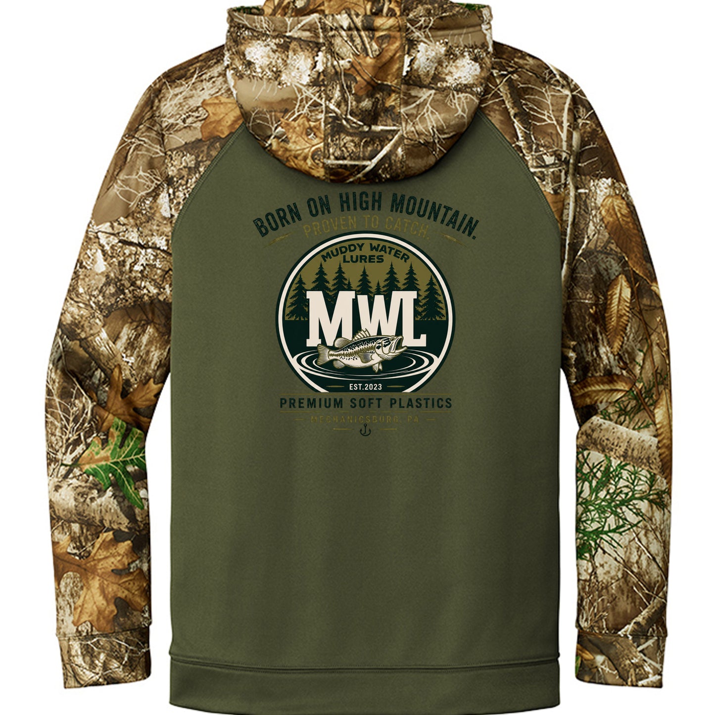 Olive Drab Green/ Realtree Edge - RU452 - BACK