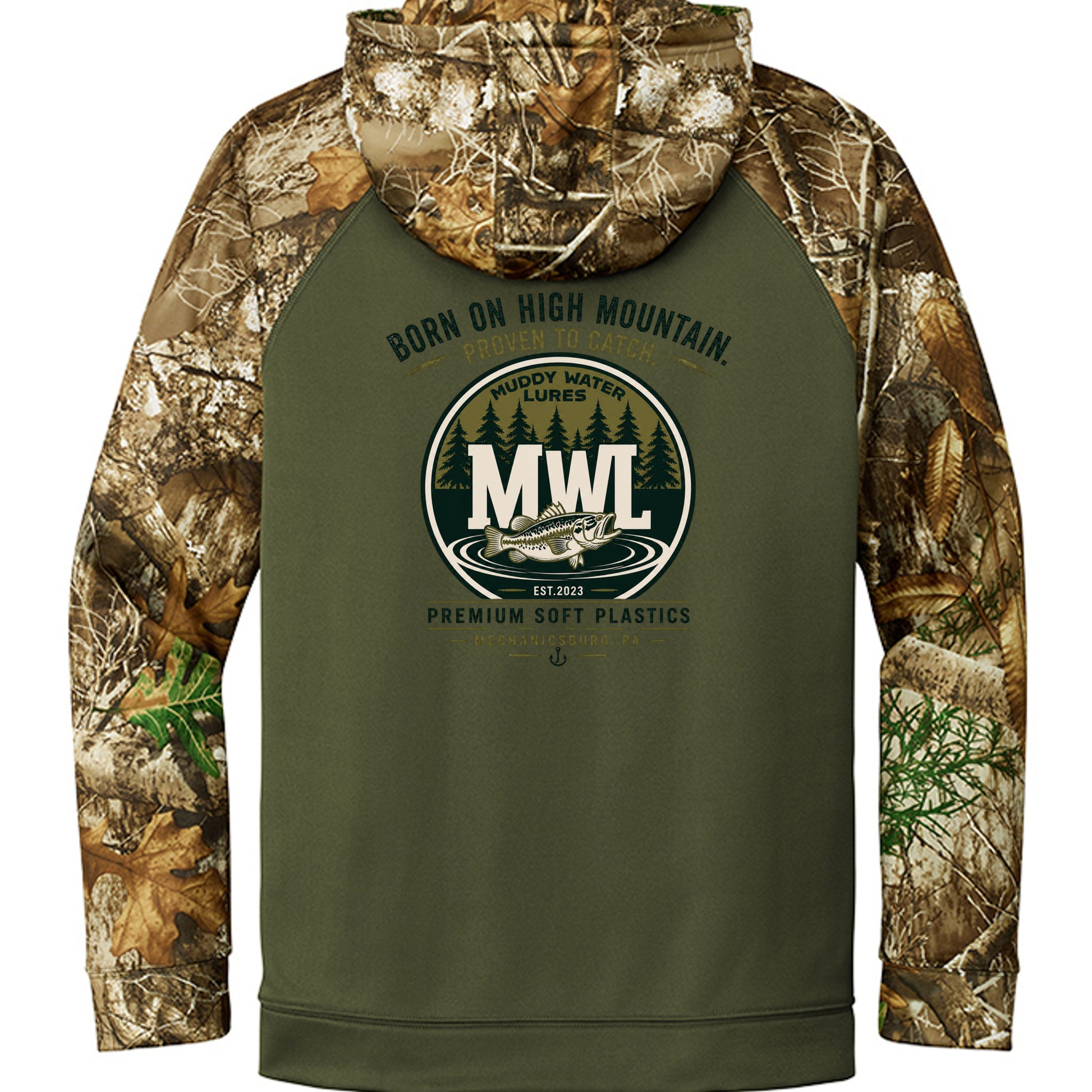 Olive Drab Green/ Realtree Edge - RU452 - BACK