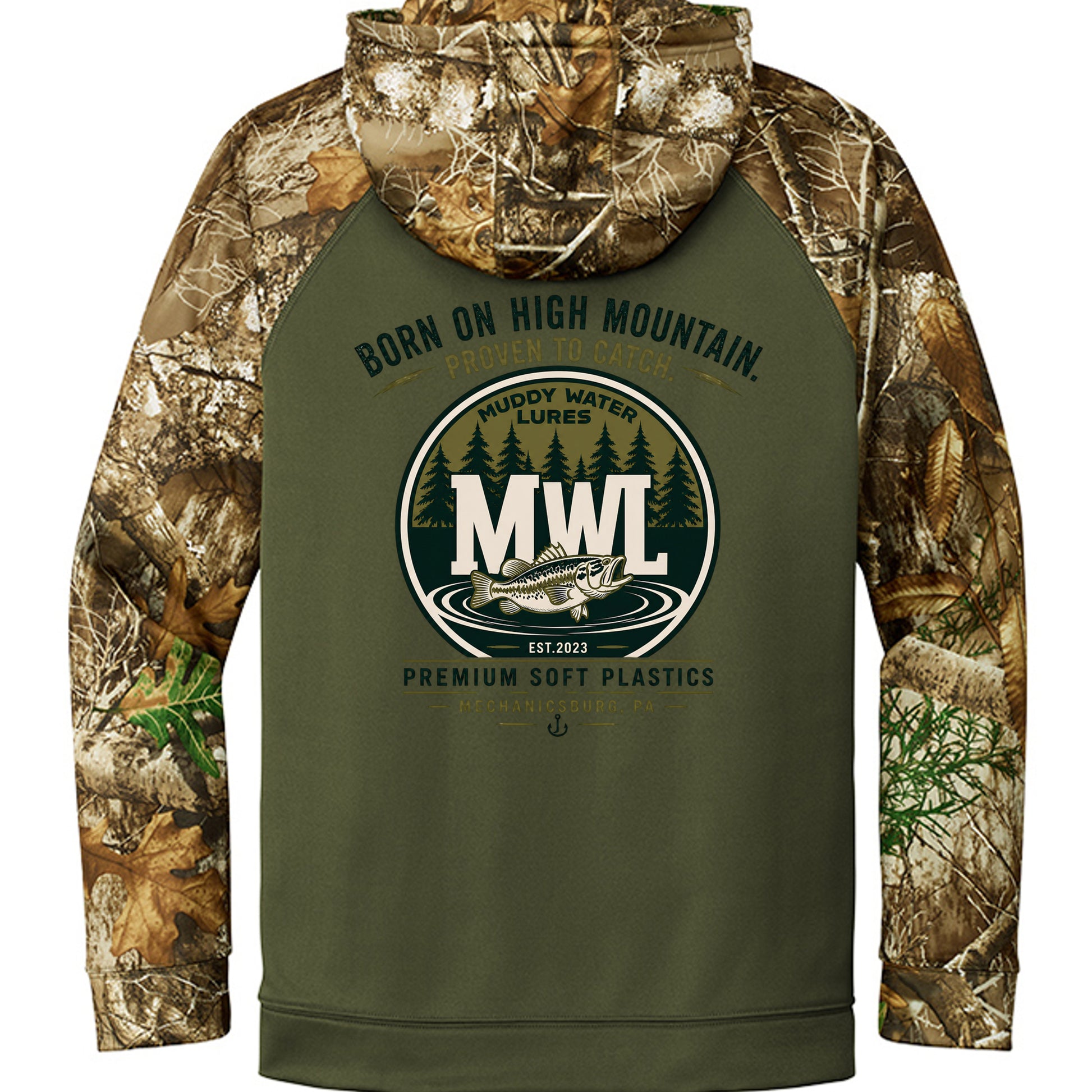 Olive Drab Green/ Realtree Edge - RU452 - BACK