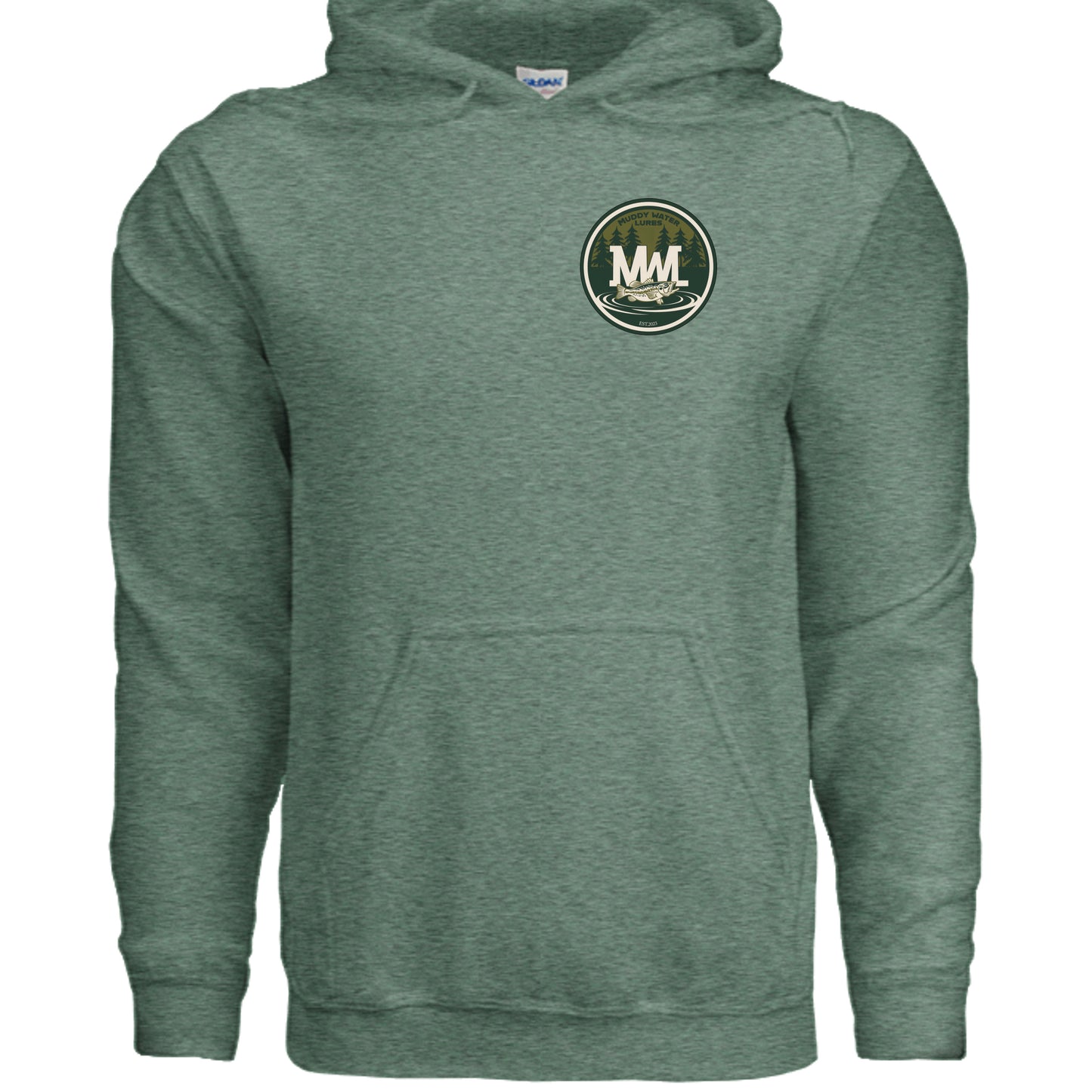 Heather Sport Dark Green - G185 - FRONT