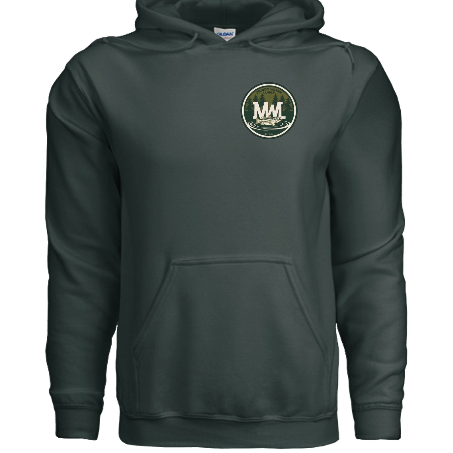 Fan Charcoal Heather - G185 - FRONT