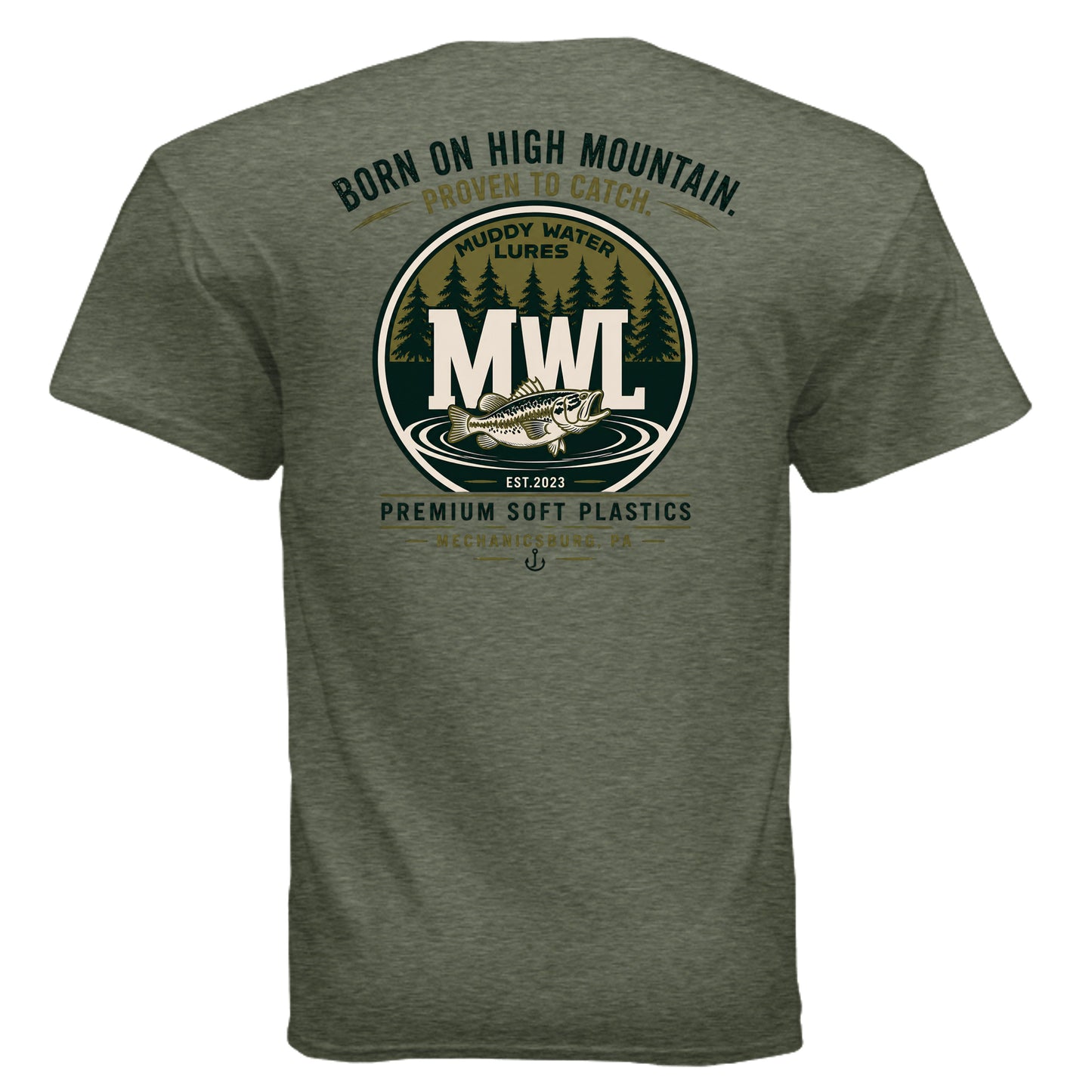 HEATHER MILITARY GREEN - G500 - BACK