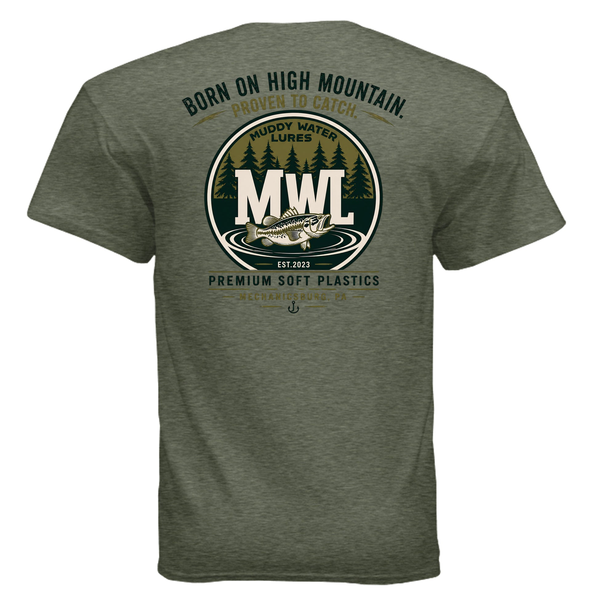 HEATHER MILITARY GREEN - G500 - BACK