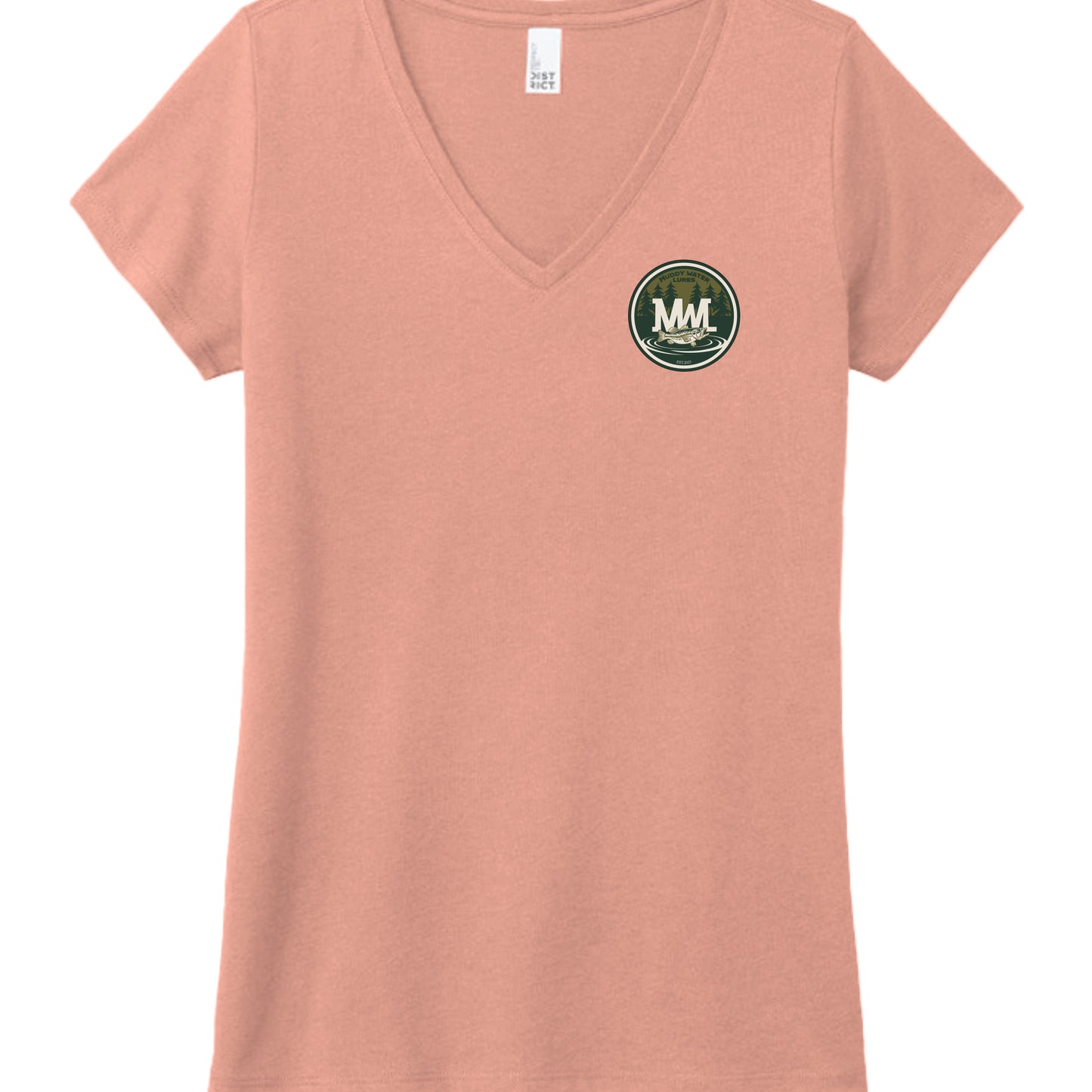 Heathered Dusty Peach - DM1350L - FRONT