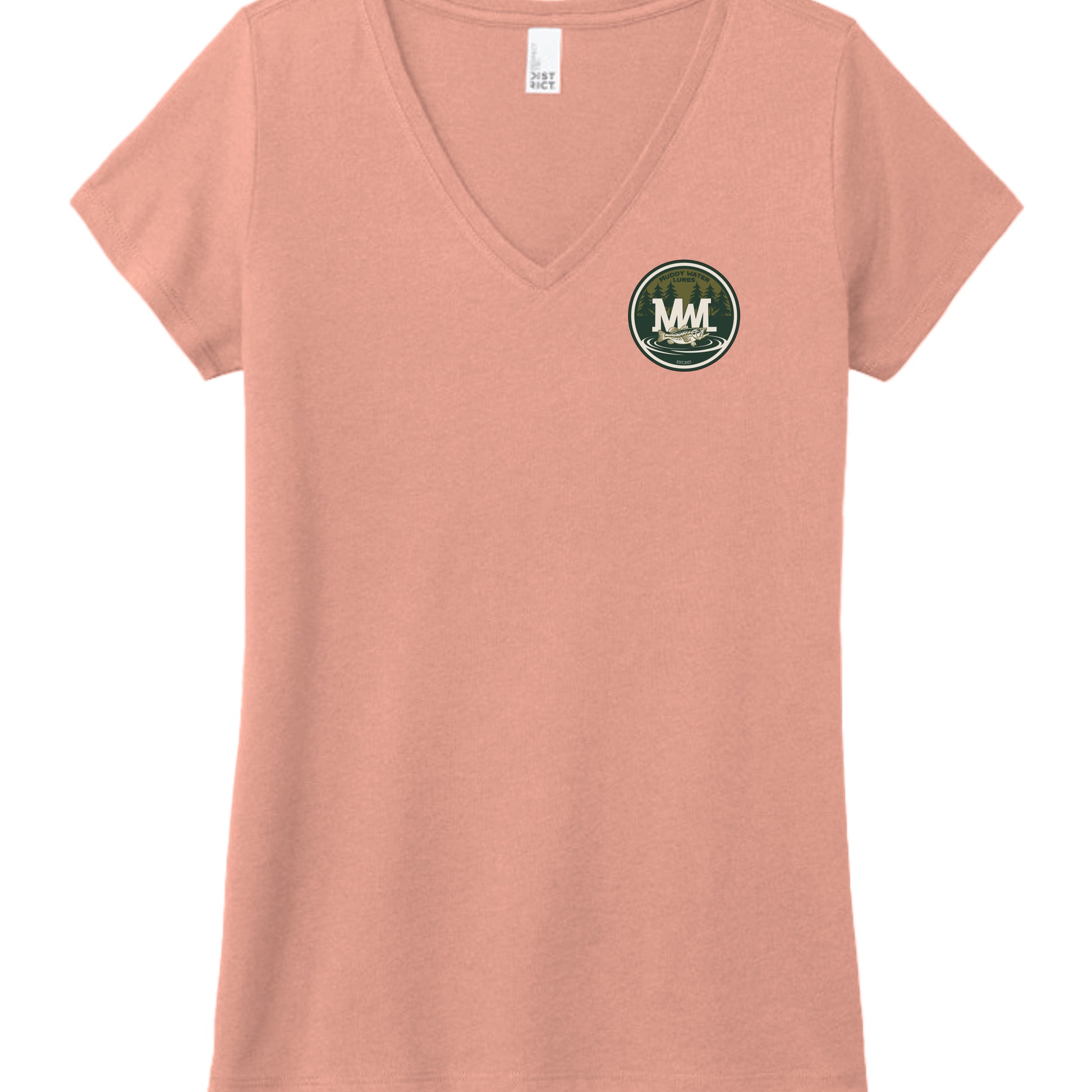 Heathered Dusty Peach - DM1350L - FRONT