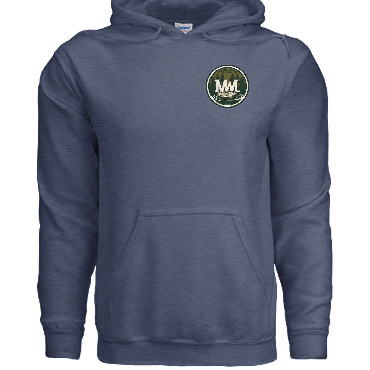 Heather Sport Dark Navy - G185 - FRONT