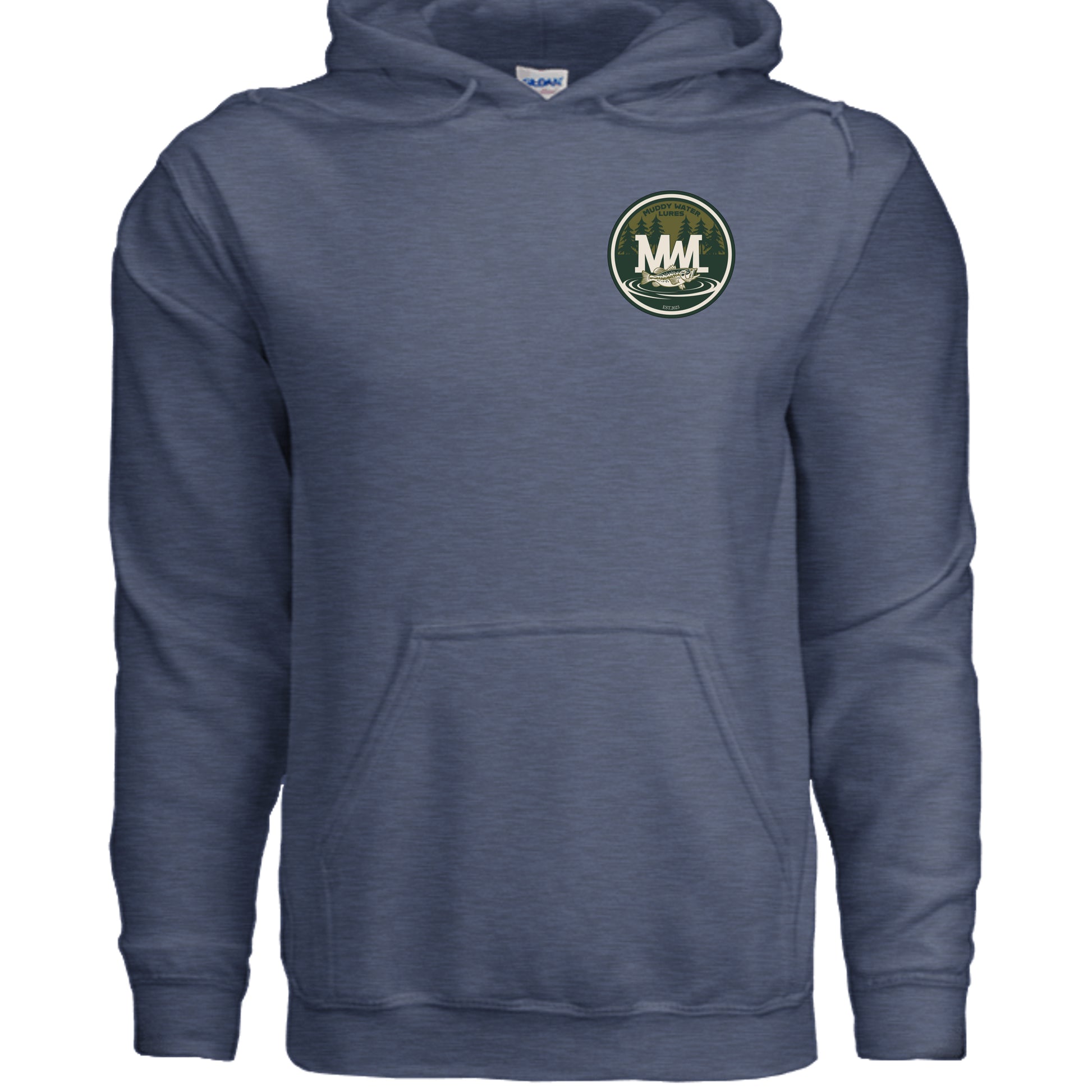 Heather Sport Dark Navy - G185 - FRONT