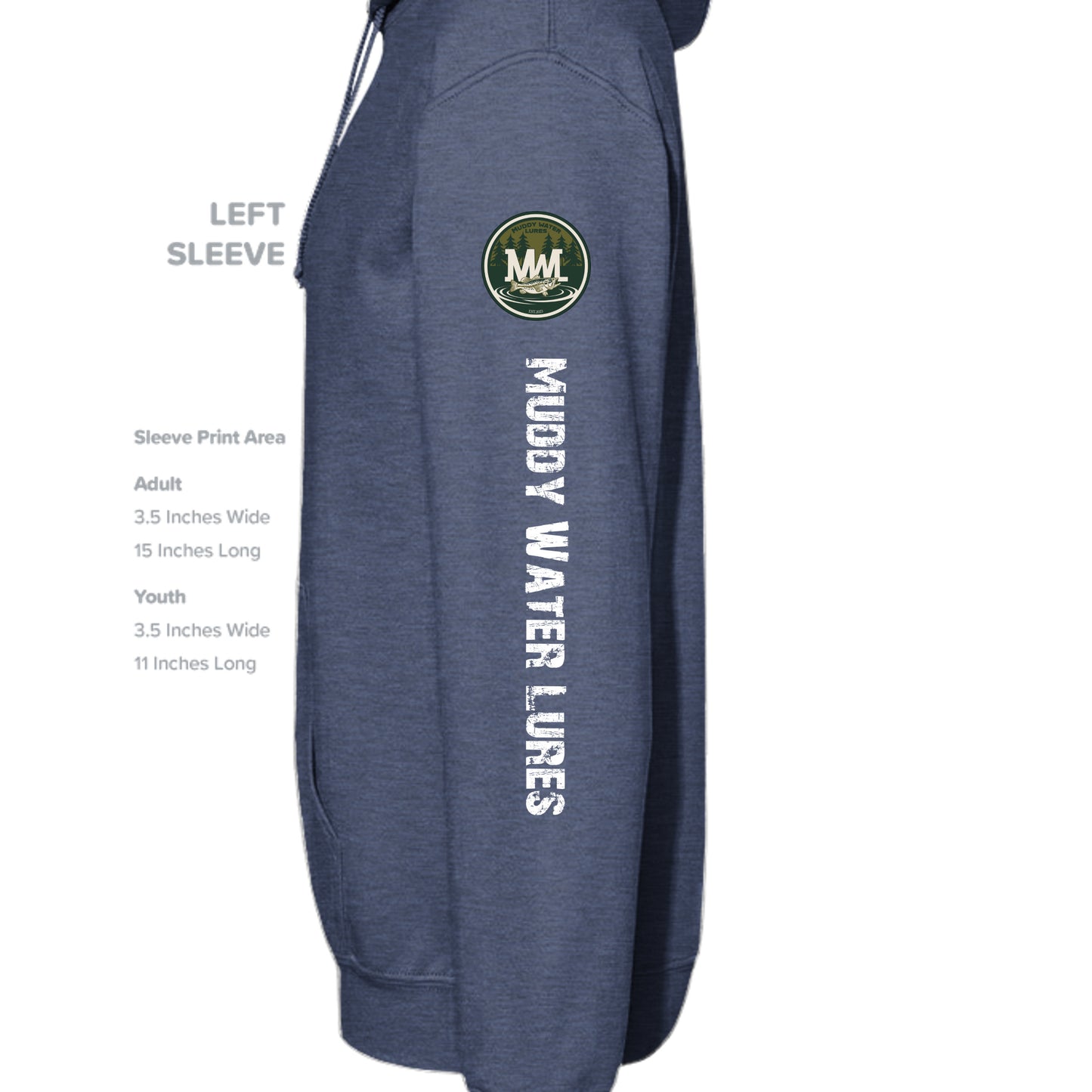 Heather Sport Dark Navy - G185 - SLEEVE_LEFT